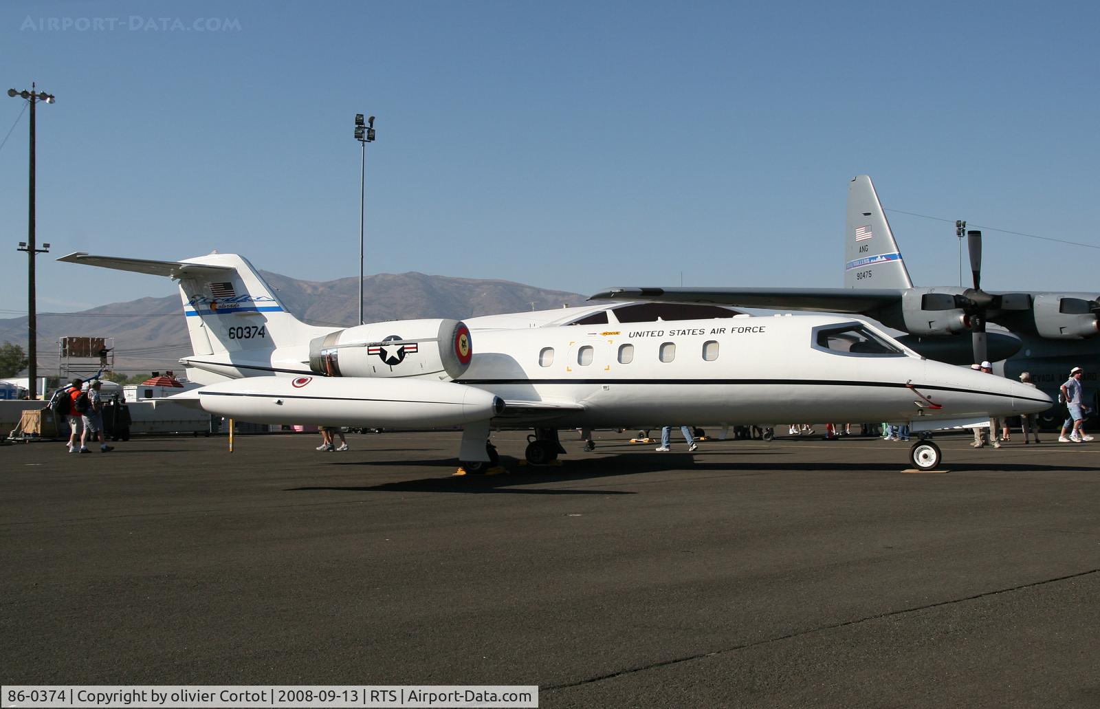 86-0374, 1986 Gates Learjet C-21A C/N 35A-626, Reno air races 2008