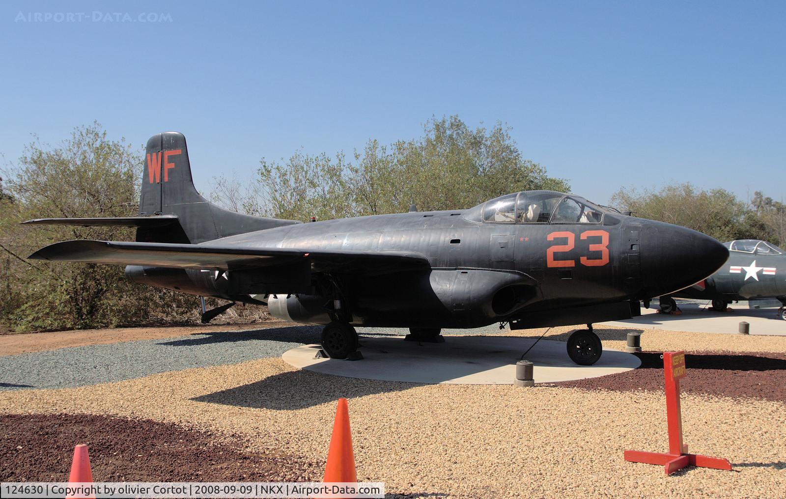 124630, Douglas F3D-2 Skyknight C/N 7500, NAS miramar museum