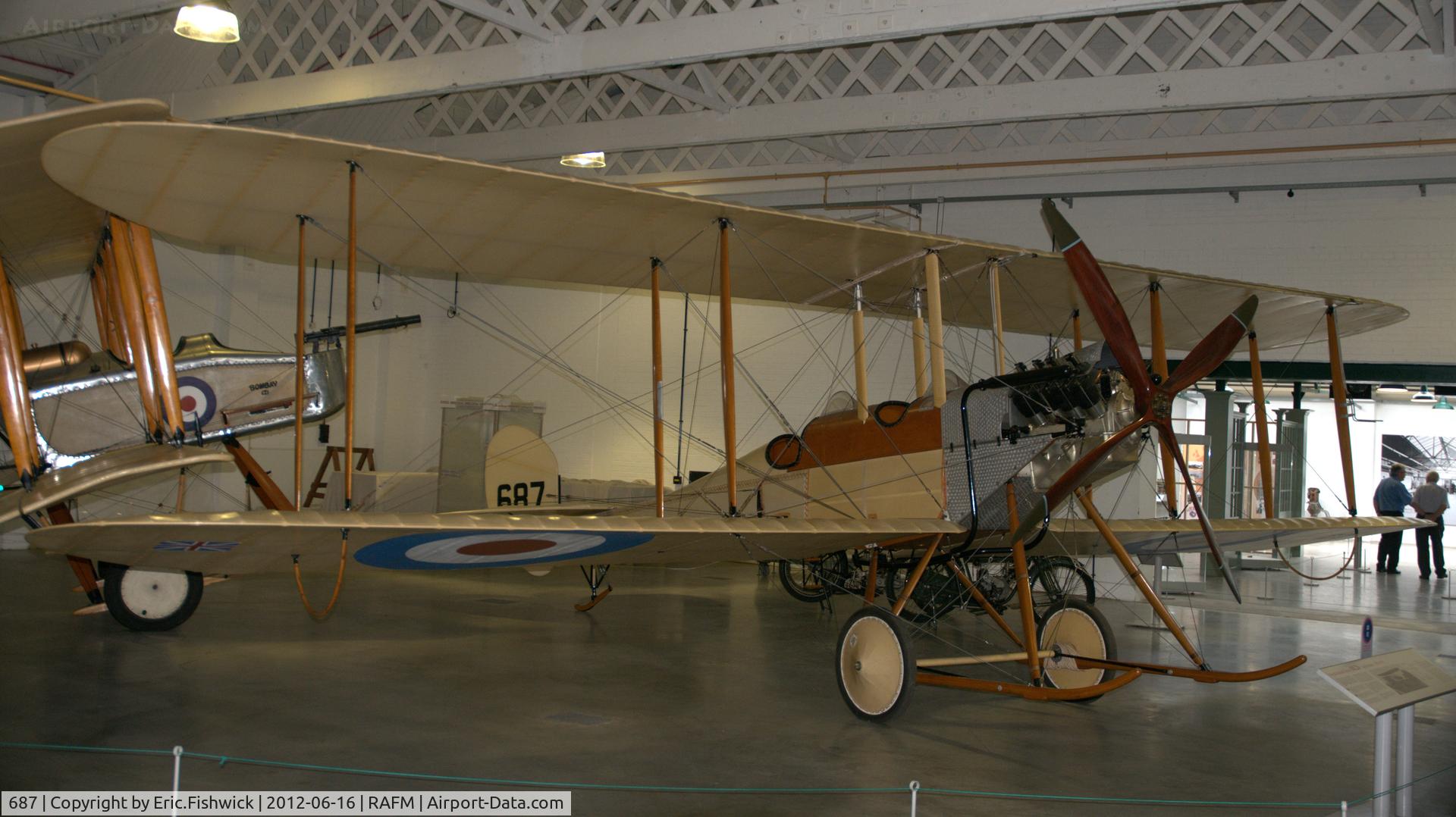 687, Royal Aircraft Factory Be-2b Replica C/N BAPC-181, 3. 687 now in the new Grahame-White Factory Building at RAF Museum, Hendon.