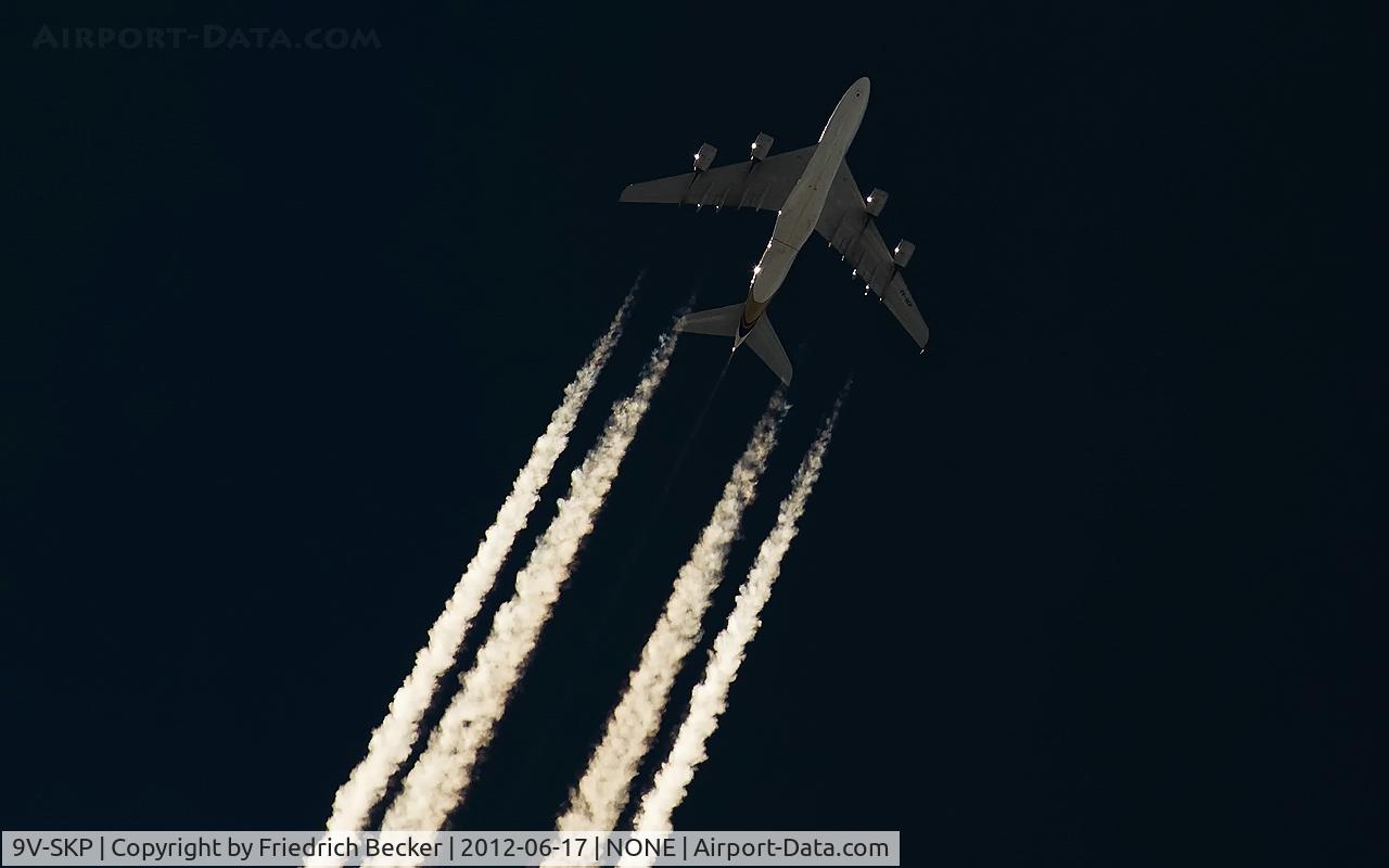 9V-SKP, 2011 Airbus A380-841 C/N 076, SIA333 cruising from CDG-SIN