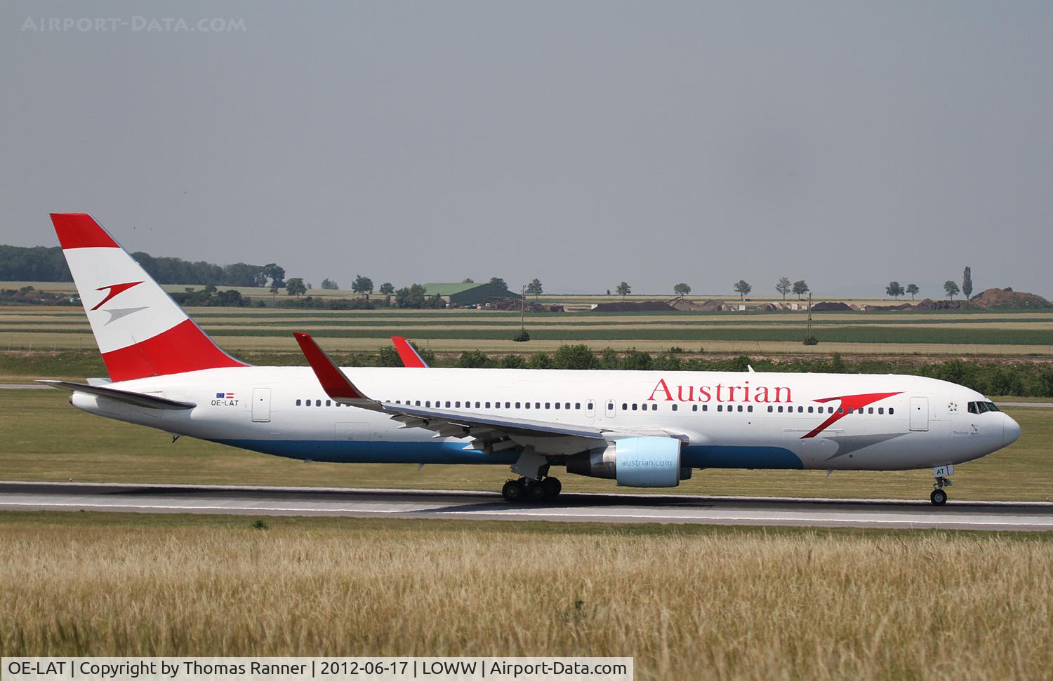 OE-LAT, 1991 Boeing 767-31A C/N 25273, Austrian Airlines Boeing 767