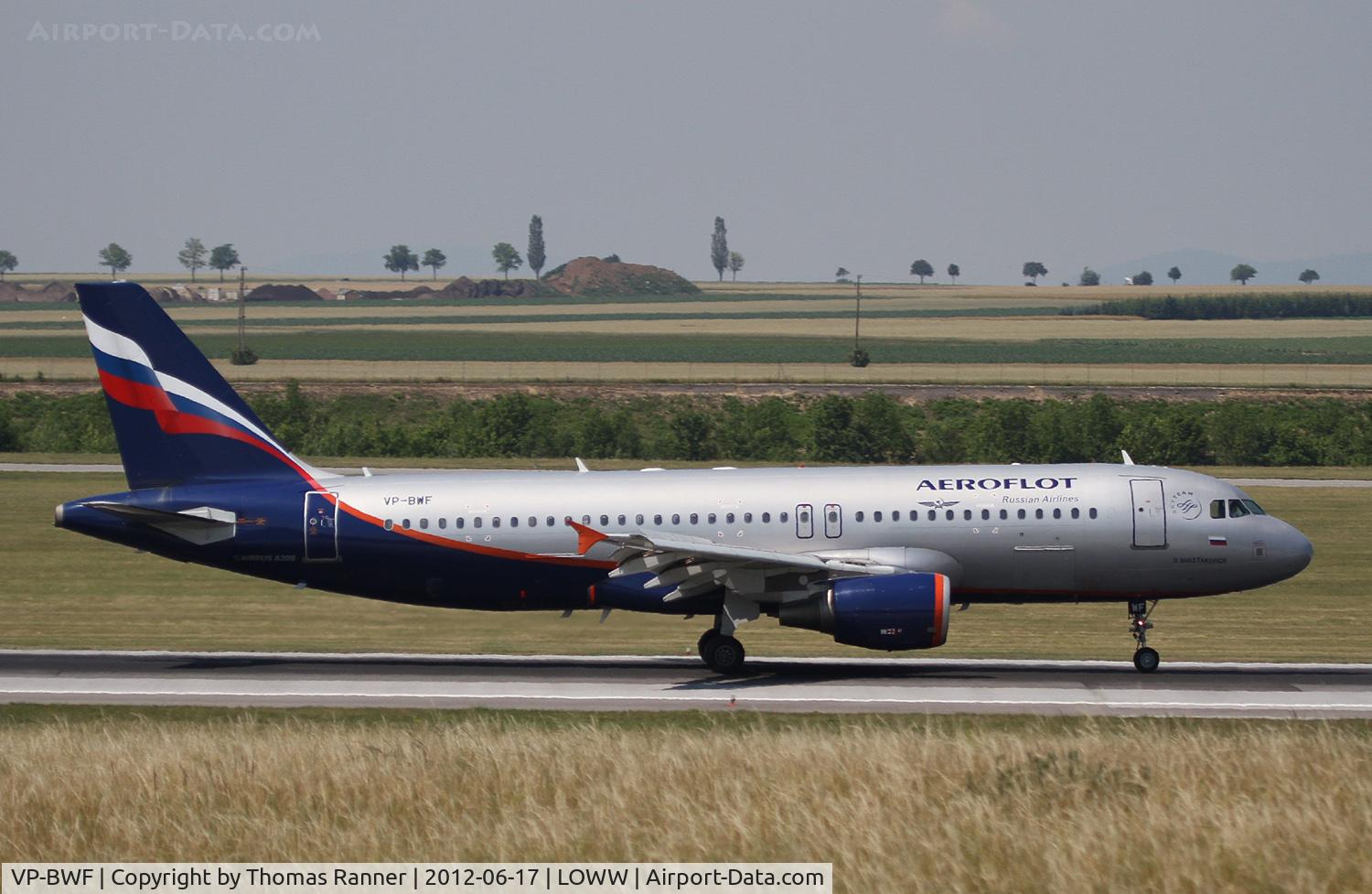 VP-BWF, 2003 Airbus A320-214 C/N 2144, Aeroflot Airbus A320