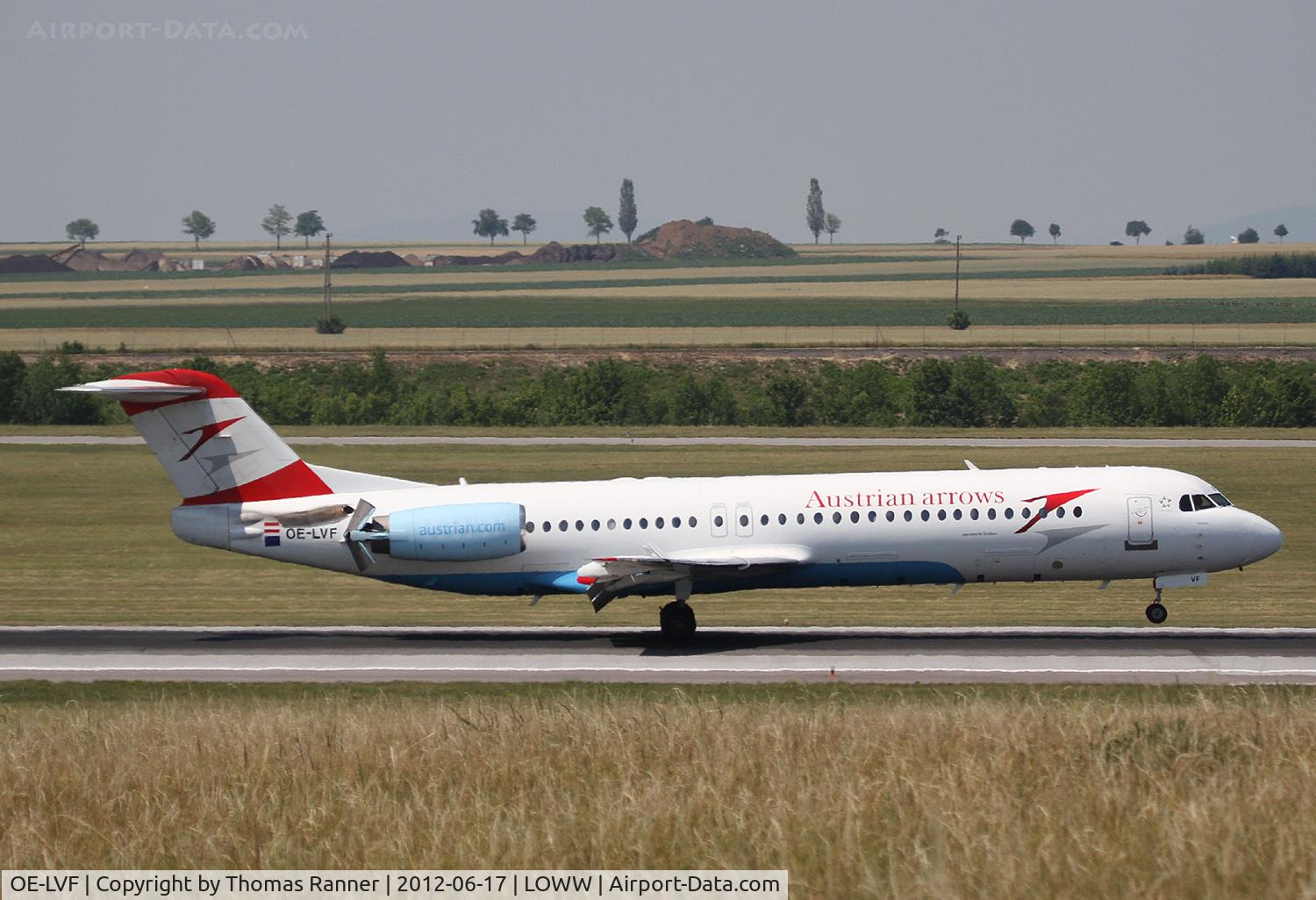 OE-LVF, 1993 Fokker 100 (F-28-0100) C/N 11483, Austrian Arrows Fokker 100