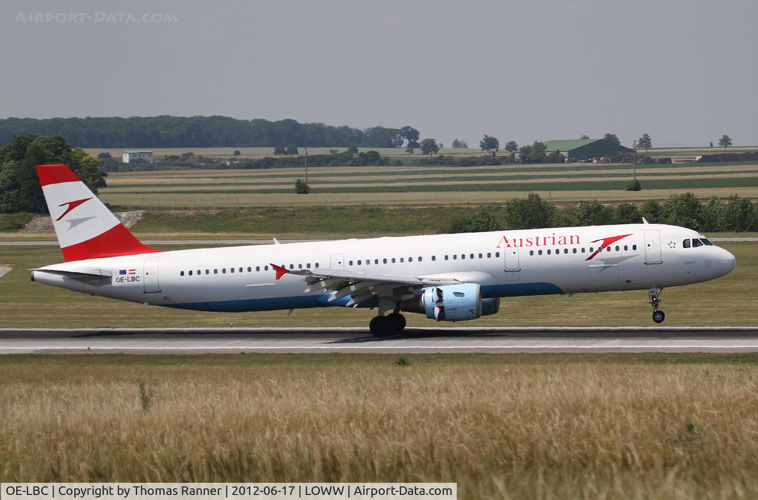 OE-LBC, 1996 Airbus A321-111 C/N 581, Austrian Airlines Airbus A321