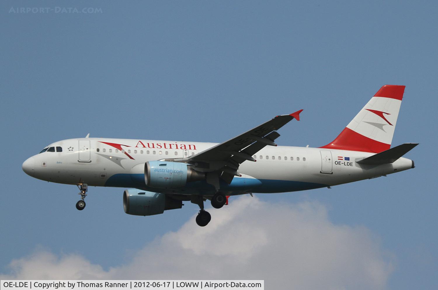 OE-LDE, 2005 Airbus A319-112 C/N 2494, Austrian Airlines Airbus A319