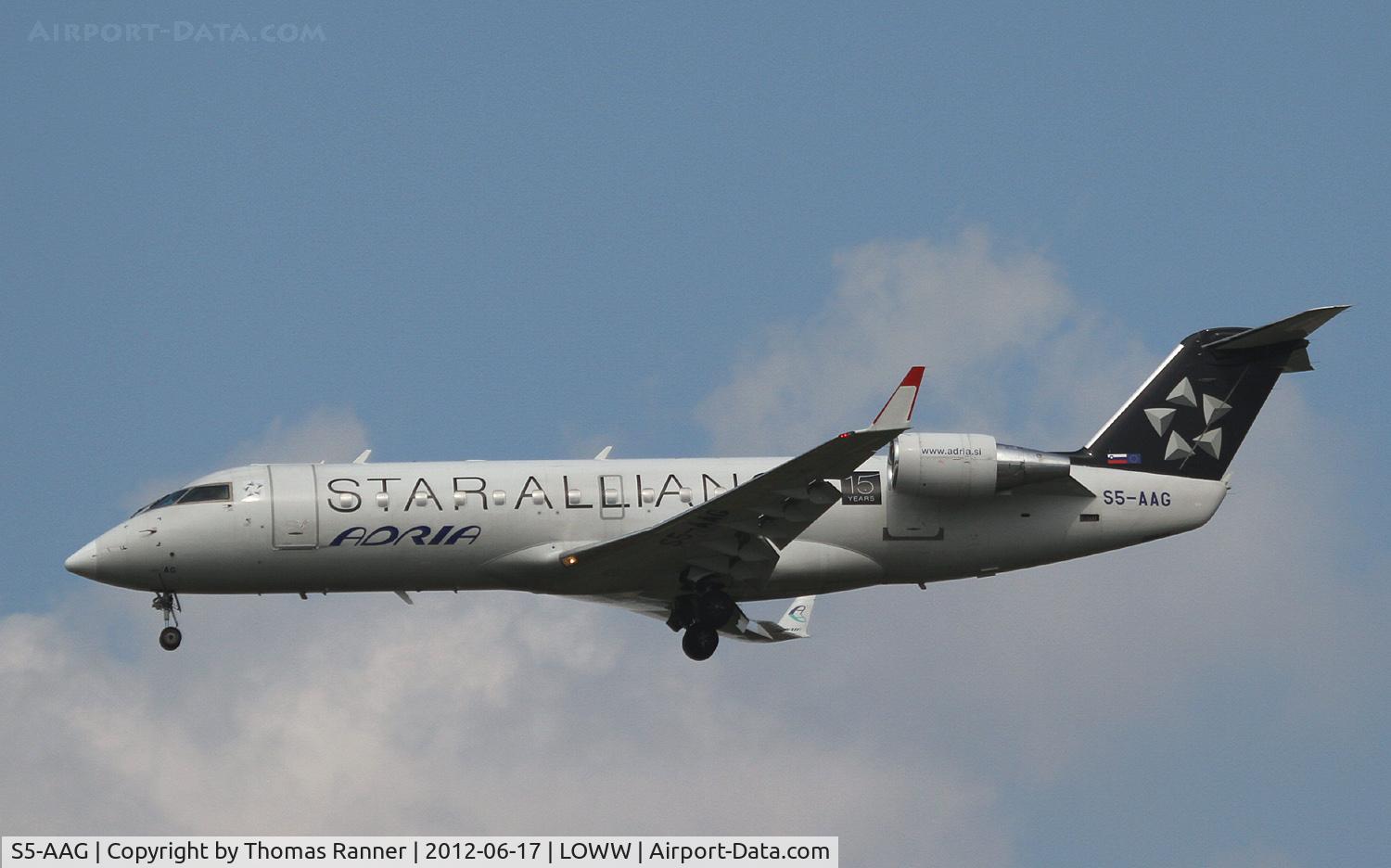 S5-AAG, 2000 Canadair CRJ-200LR (CL-600-2B19) C/N 7384, Adria Airways Canadair CRJ-200