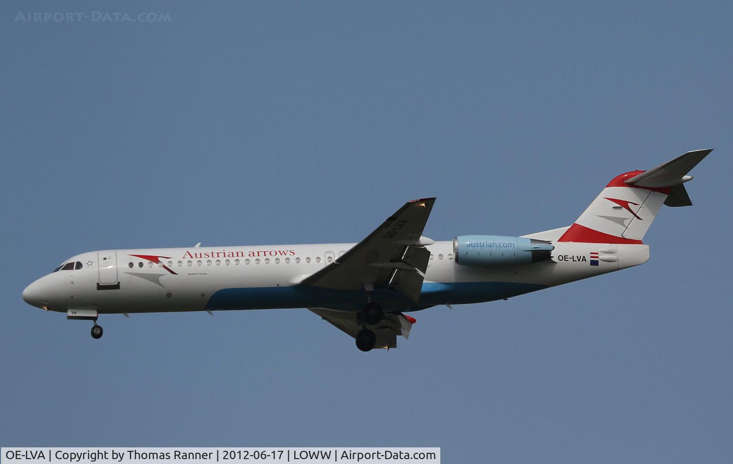 OE-LVA, 1994 Fokker 100 (F-28-0100) C/N 11490, Ausrian Arrows Fokker 100