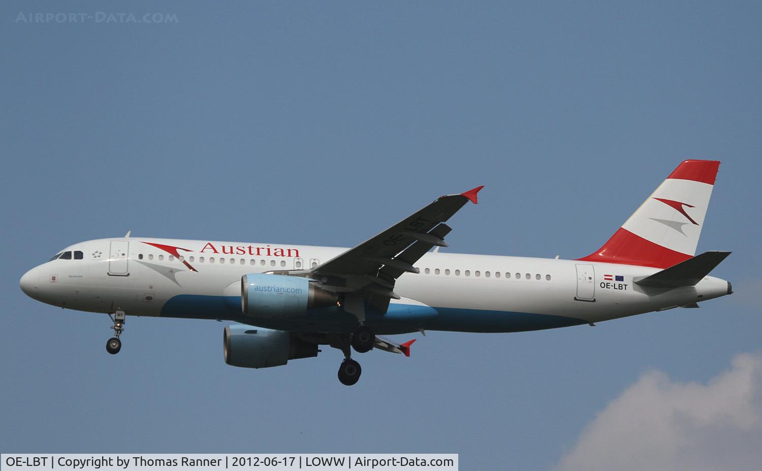 OE-LBT, 2000 Airbus A320-214 C/N 1387, Austrian Airlines Airbus A320