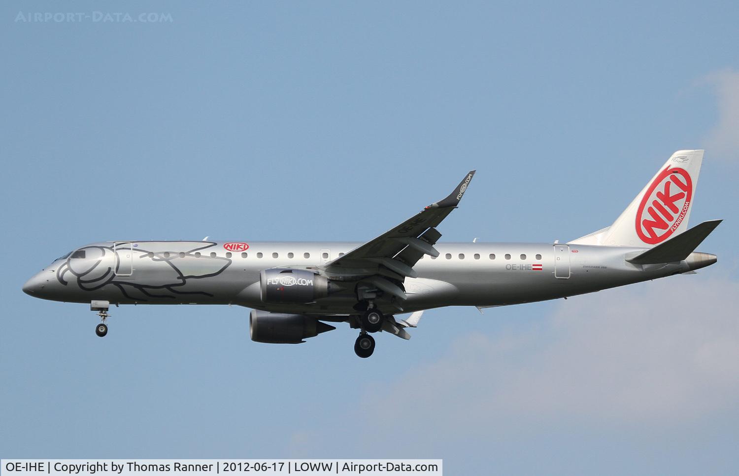 OE-IHE, 2010 Embraer 190LR (ERJ-190-100LR) C/N 19000387, Niki Embraer 190