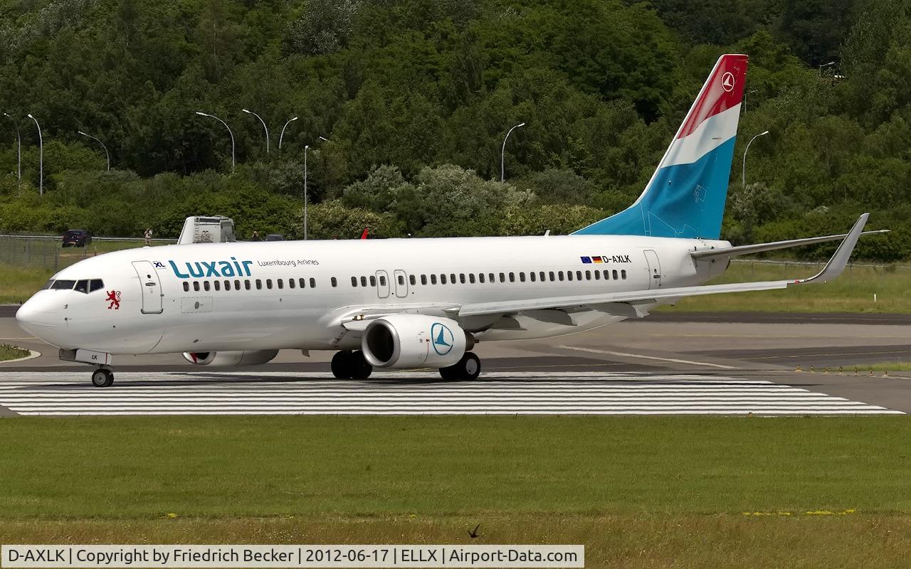 D-AXLK, 2003 Boeing 737-86J C/N 32920, line up for departure