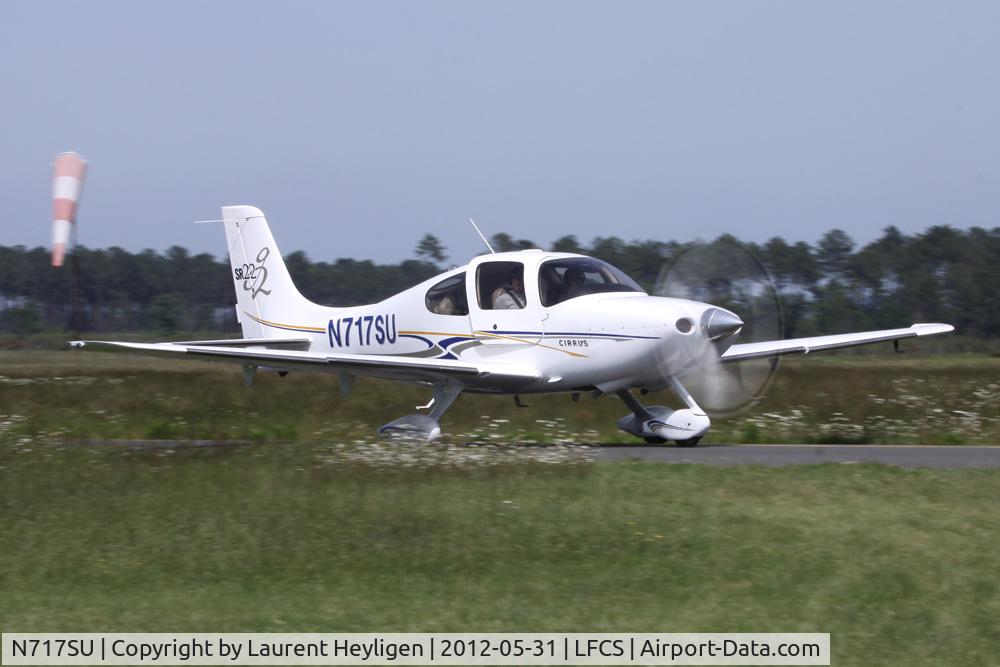 N717SU, 2004 Cirrus SR22 G2 C/N 0969, Take-off from Bordeaux-Saucats