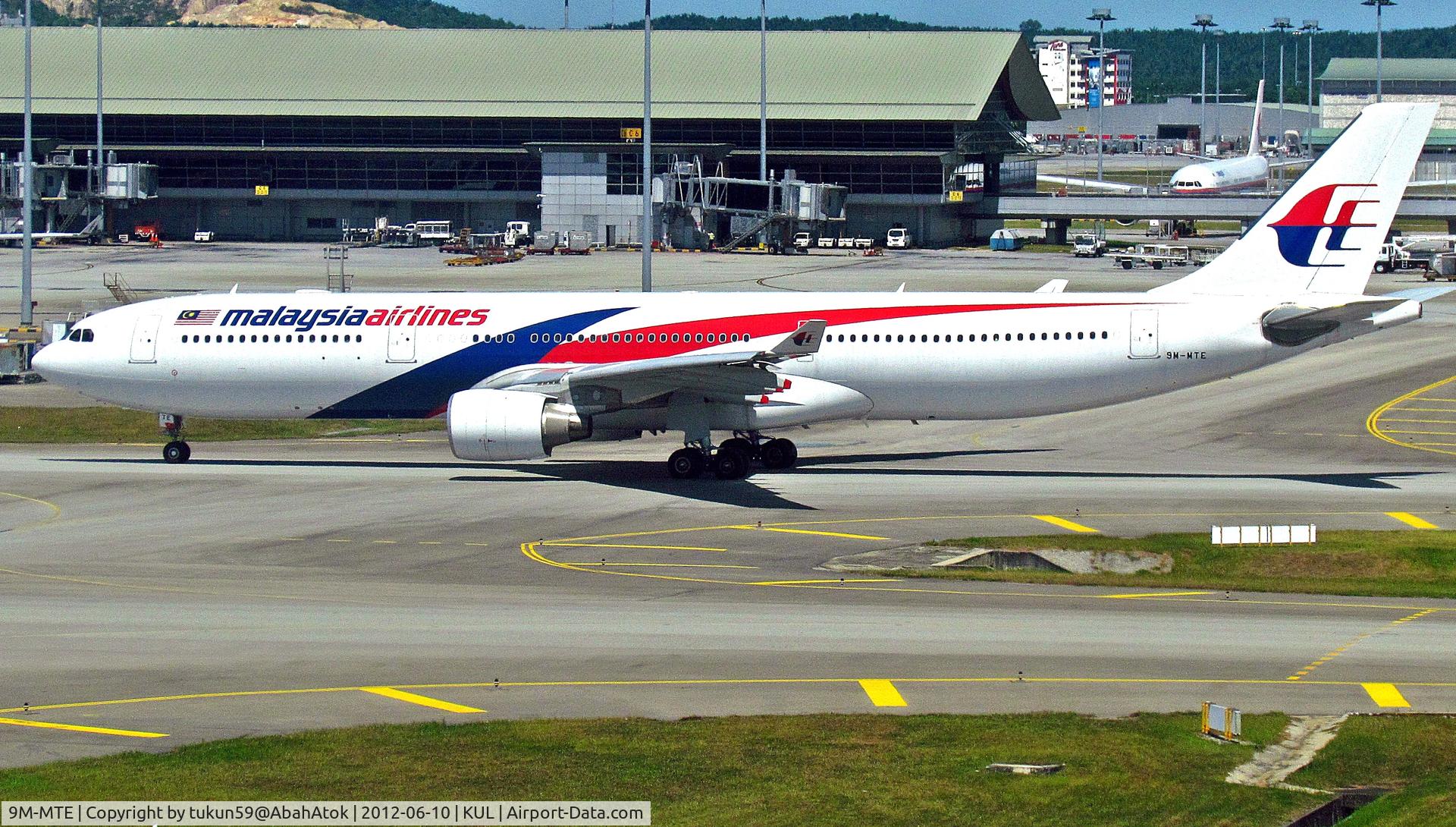 9M-MTE, Airbus A330-323X C/N 1243, Malaysia Airlines