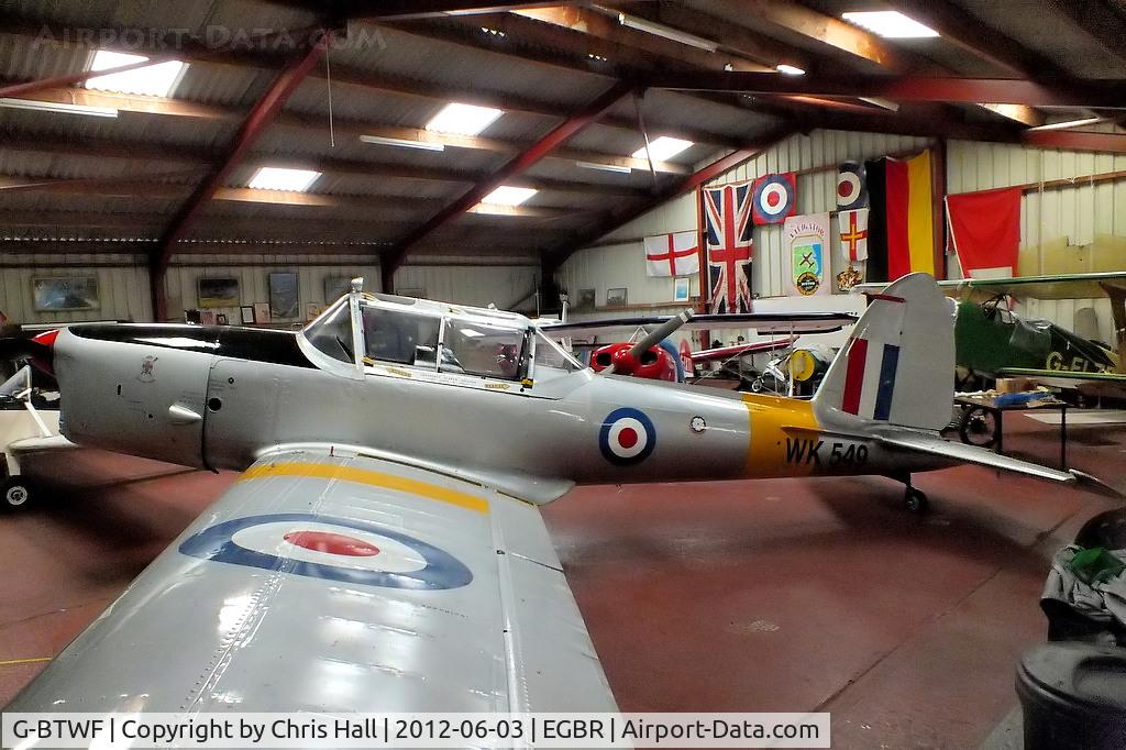 G-BTWF, 1951 De Havilland DHC-1 Chipmunk T.10 C/N C1/0564, at Breighton Aerodrome, North Yorkshire