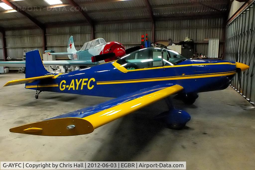 G-AYFC, 1970 Rollason Druine D-62B Condor C/N RAE/644, at Breighton Aerodrome, North Yorkshire