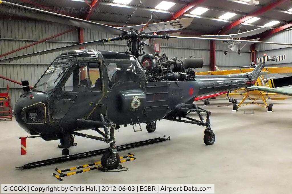G-CGGK, 1965 Westland Wasp HAS.1 C/N F9604, at Breighton Aerodrome, North Yorkshire