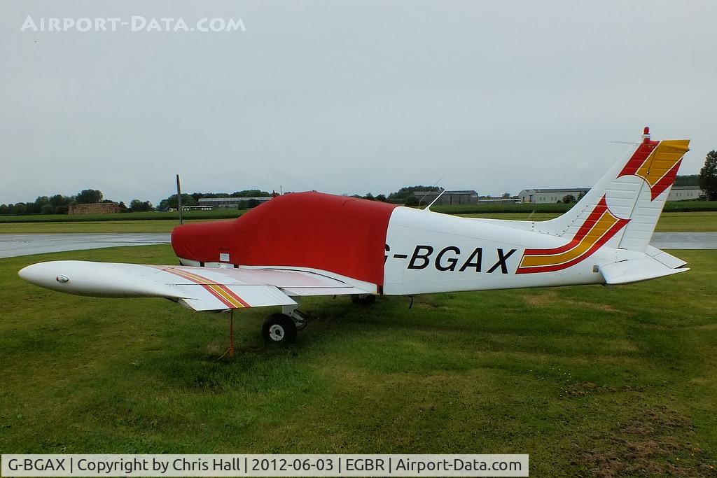 G-BGAX, 1973 Piper PA-28-140 Cherokee C/N 28-7325409, at Breighton Aerodrome, North Yorkshire