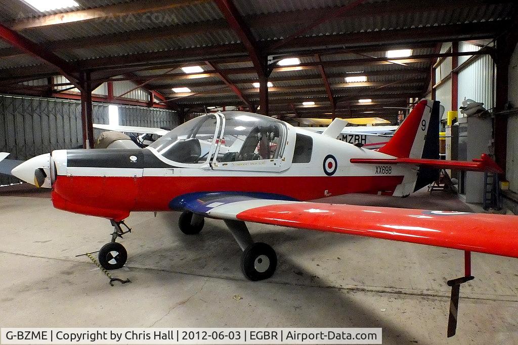 G-BZME, 1975 Scottish Aviation Bulldog T.1 C/N BH120/347, at Breighton Aerodrome, North Yorkshire