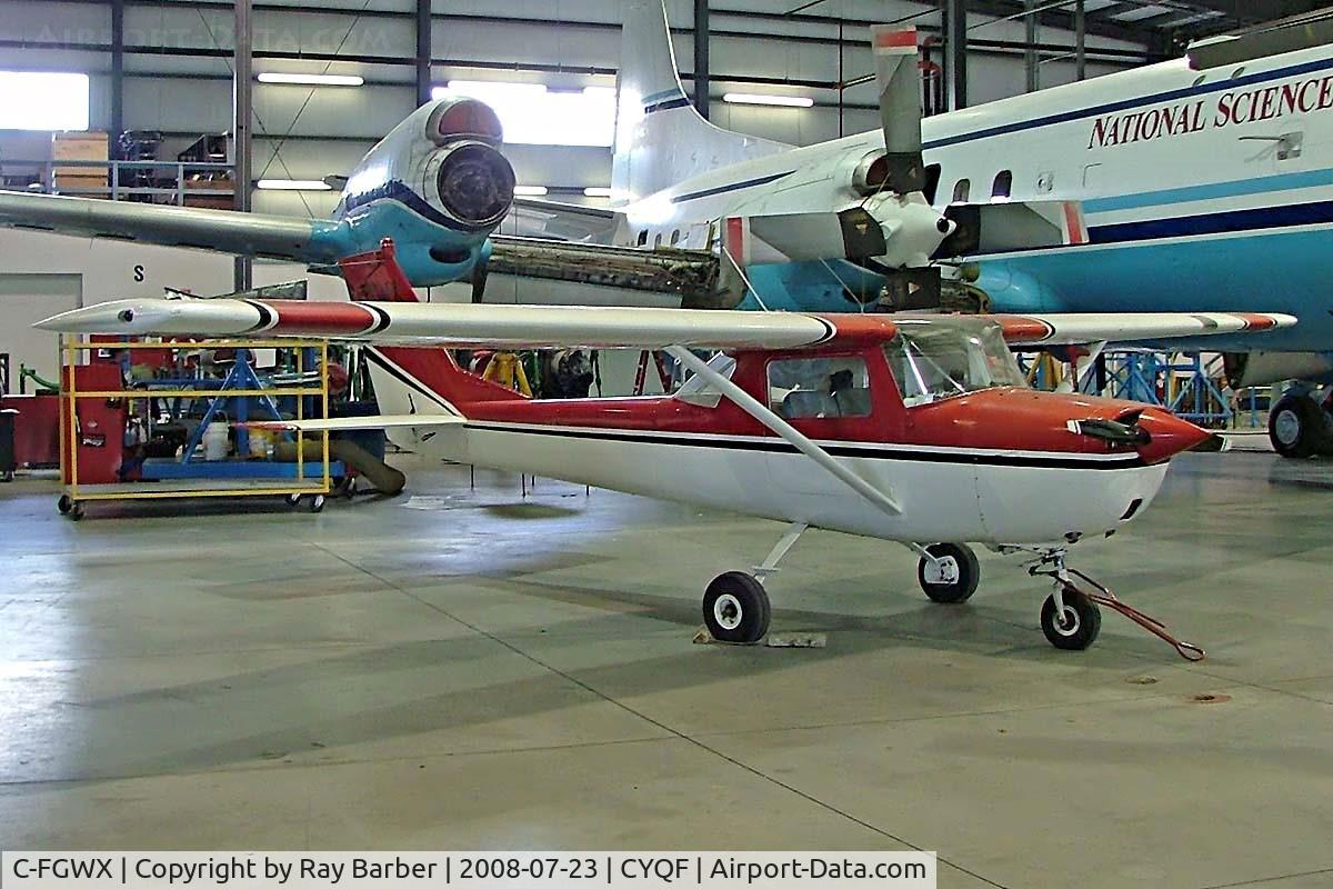 C-FGWX, 1968 Cessna 150F C/N 15062038, Parked in large hangar.