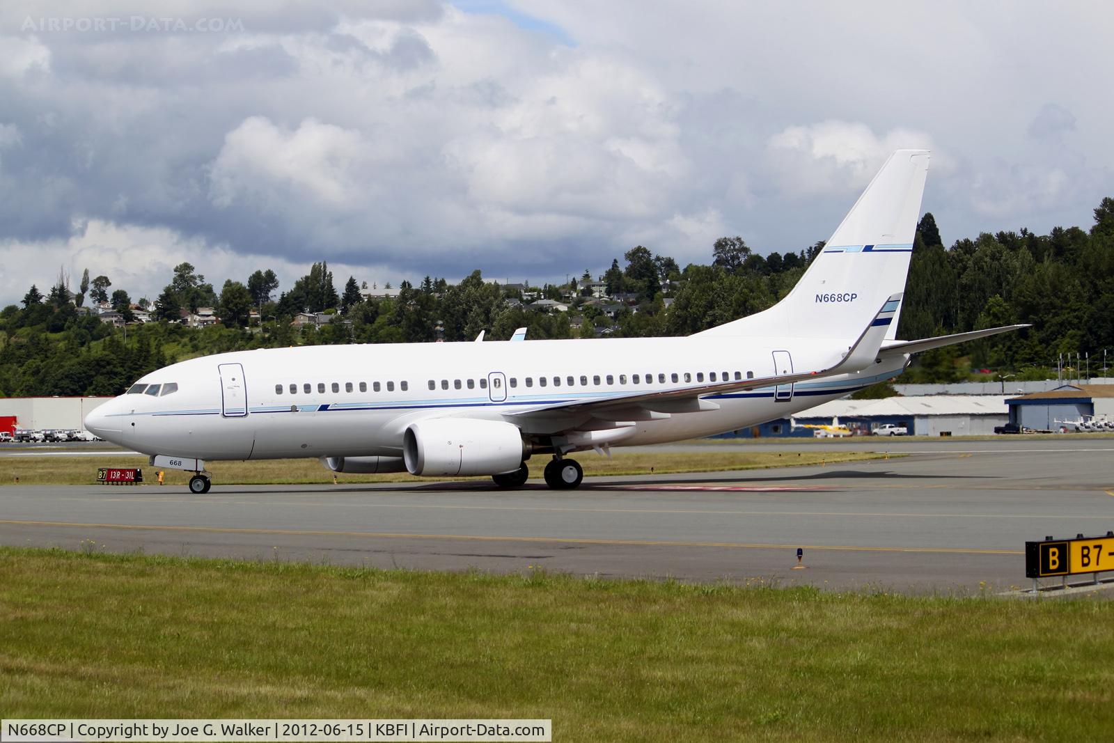 N668CP, 2012 Boeing 737-76N C/N 38028, Seen after a test flight was this new 737-700 for ConocoPhillips.
