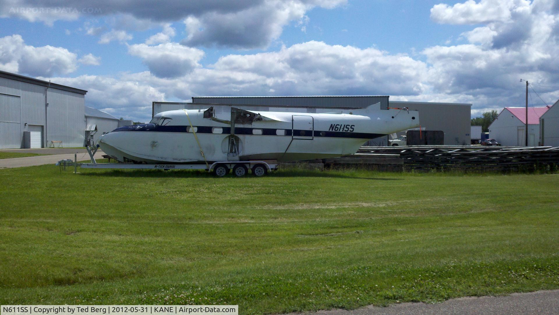 N611SS, 1946 Grumman G-73 Mallard C/N J-11, Sitting at the south end of KANE