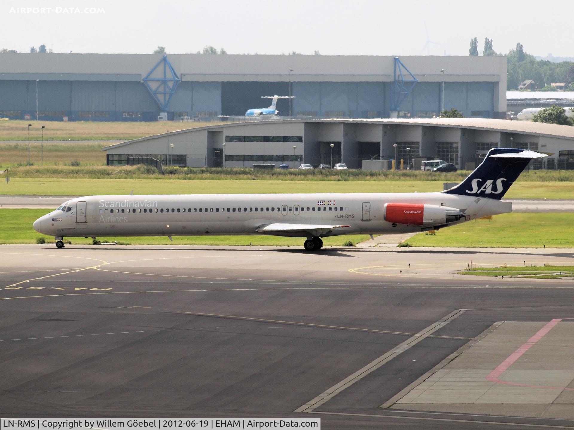 LN-RMS, 1992 McDonnell Douglas MD-82 (DC-9-82) C/N 53368, Taxi to runway 24 of Schiphol Airport