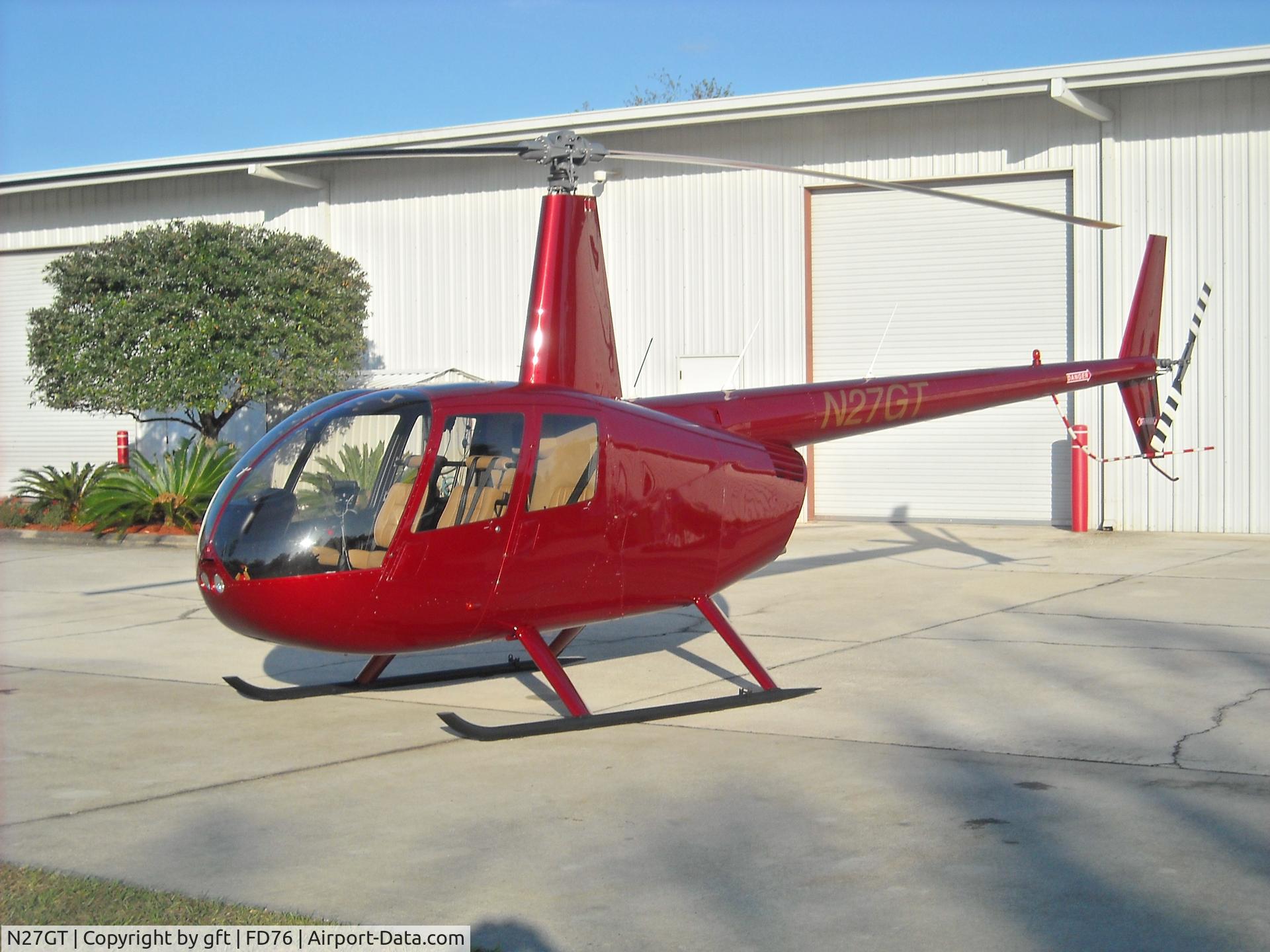 N27GT, Robinson R44 II C/N 12872, SN12872 here at her first home in sunny Jacksonville Florida (FD76).
She now resides in Russia.