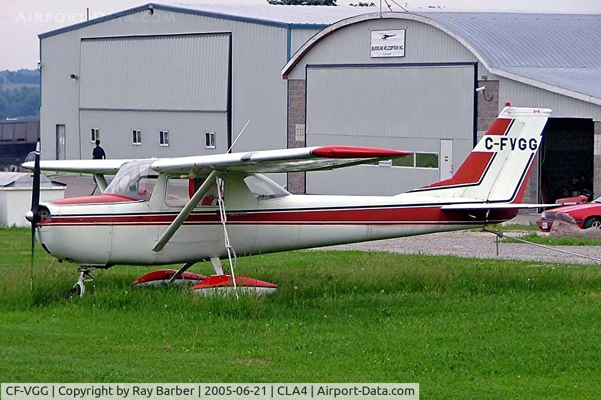 CF-VGG, 1967 Cessna 150G C/N 15065754, Marked C-FVGG but still registered as CF-VGG. Seen here at Holland Landing Airpark Ontario~C
