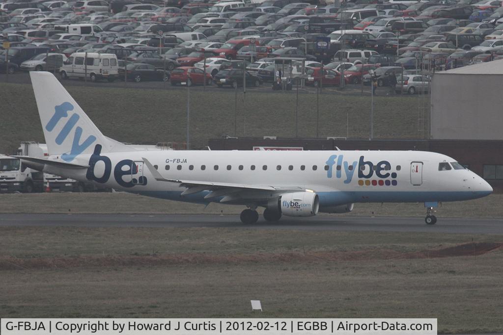 G-FBJA, 2011 Embraer 175STD (ERJ-170-200) C/N 17000326, Taxiing out in the drizzle.