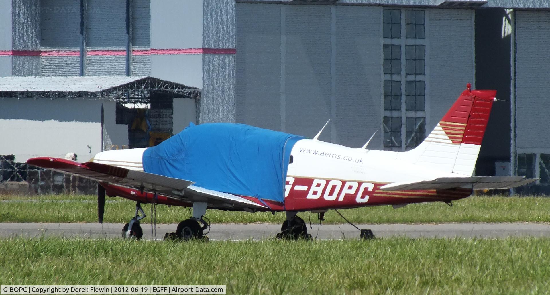 G-BOPC, 1982 Piper PA-28-161 Cherokee Warrior II C/N 28-8216006, Home at EGFF.