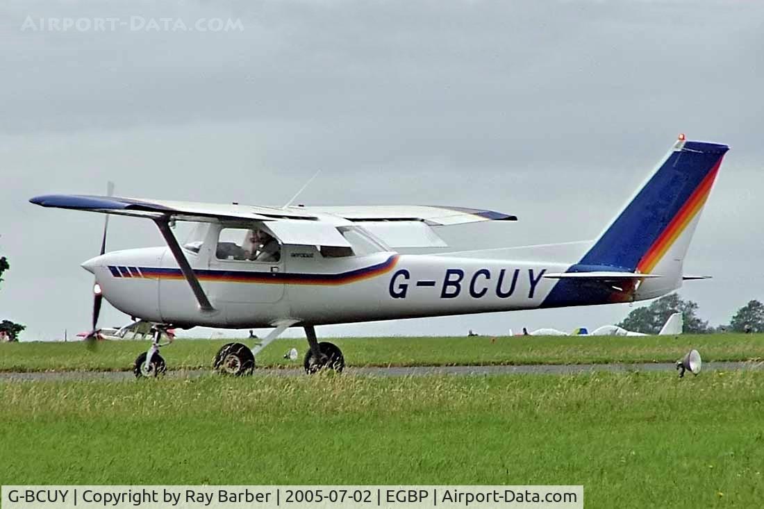 G-BCUY, 1975 Reims FRA150M Aerobat C/N 0269, R/Cessna FRA.150M Aerobat [0269] Kemble~G 02/07/2005. Seen landing.
