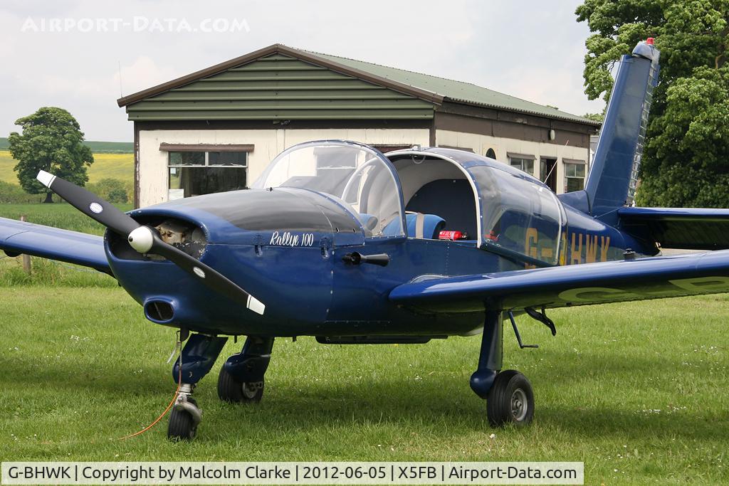 G-BHWK, 1967 Morane-Saulnier MS-880B Rallye Club C/N 870, Morane-Saulnier MS-880B Rallye Club, Fishburn Airfield, June 2012.