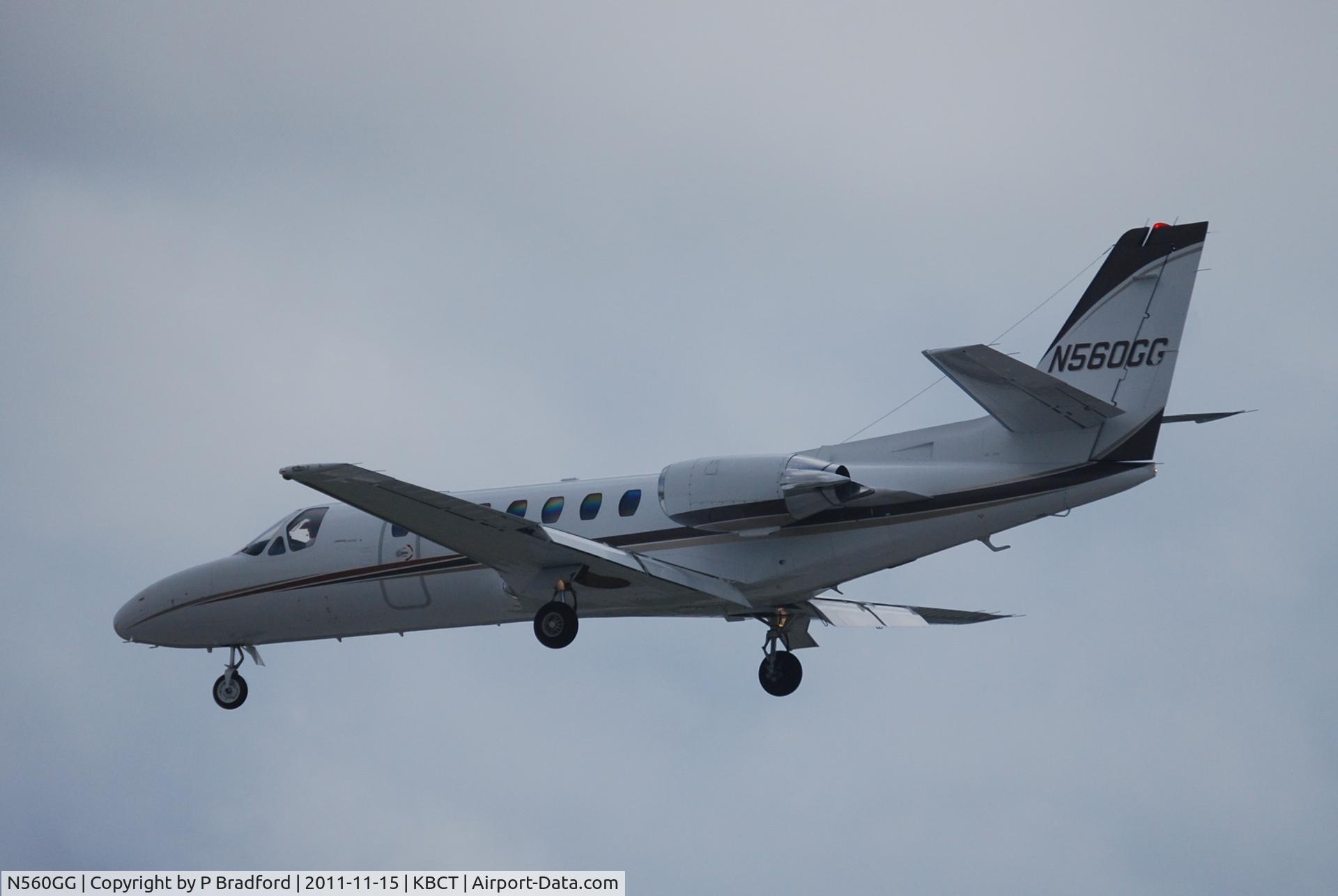 N560GG, Cessna 560 C/N 560-0037, Landing at Boca Raton