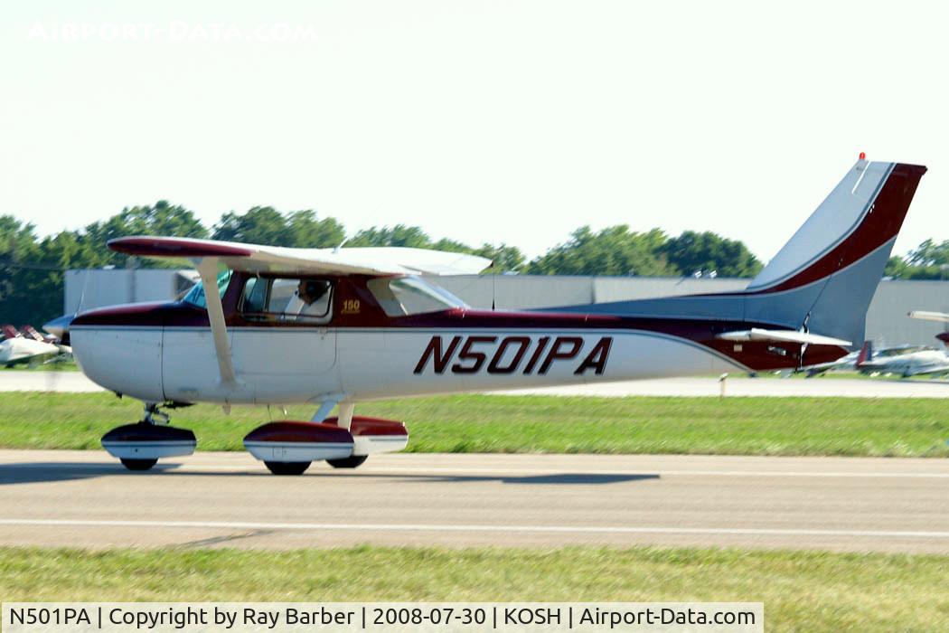 N501PA, 1975 Cessna 150M C/N 15077482, Seen taxiing in.