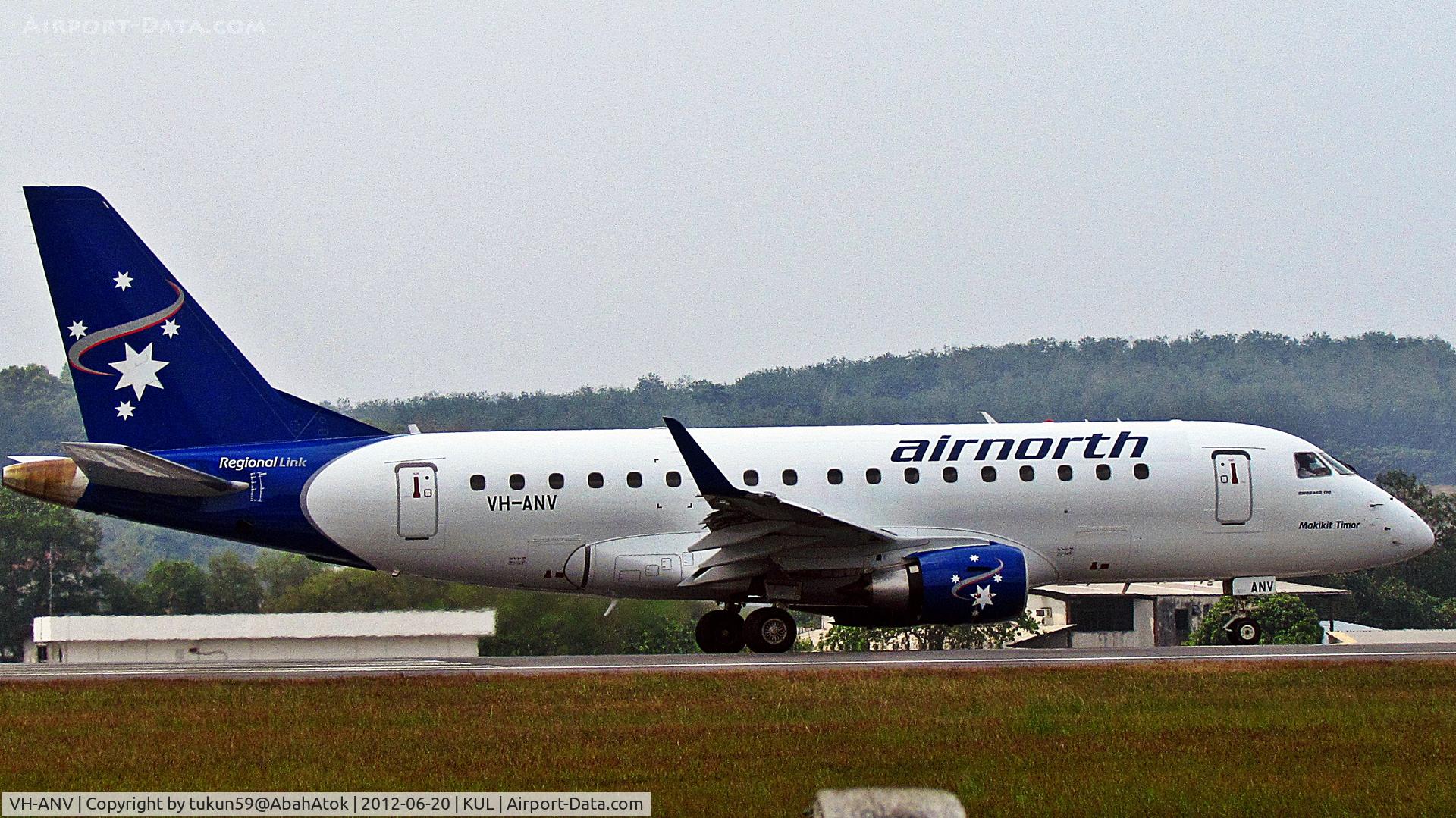 VH-ANV, 2009 Embraer 170LR (ERJ-170-100LR) C/N 17000280, Airnorth Regional