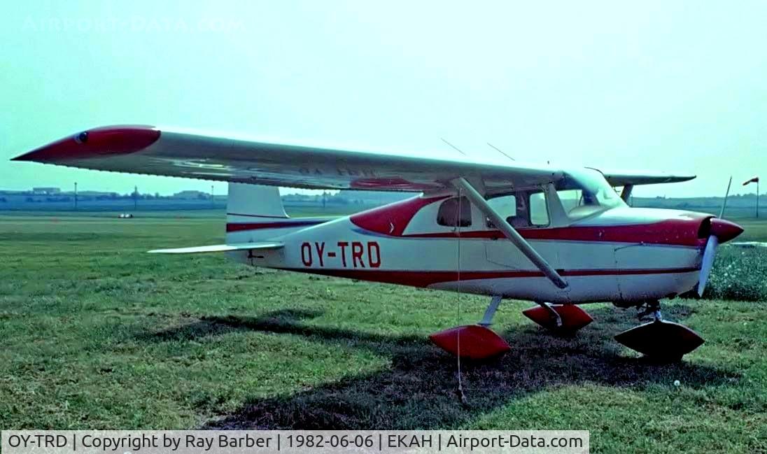 OY-TRD, 1962 Cessna 150C C/N 15059790, Cessna 150D [150-59790] Aarhus~OY 06/06/1982. Taken from a slide.