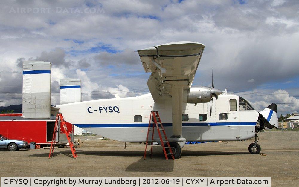 C-FYSQ, 1979 Short SC-7 Skyvan 3 C/N SH.1968, Maintenance day in the yard at YXY.