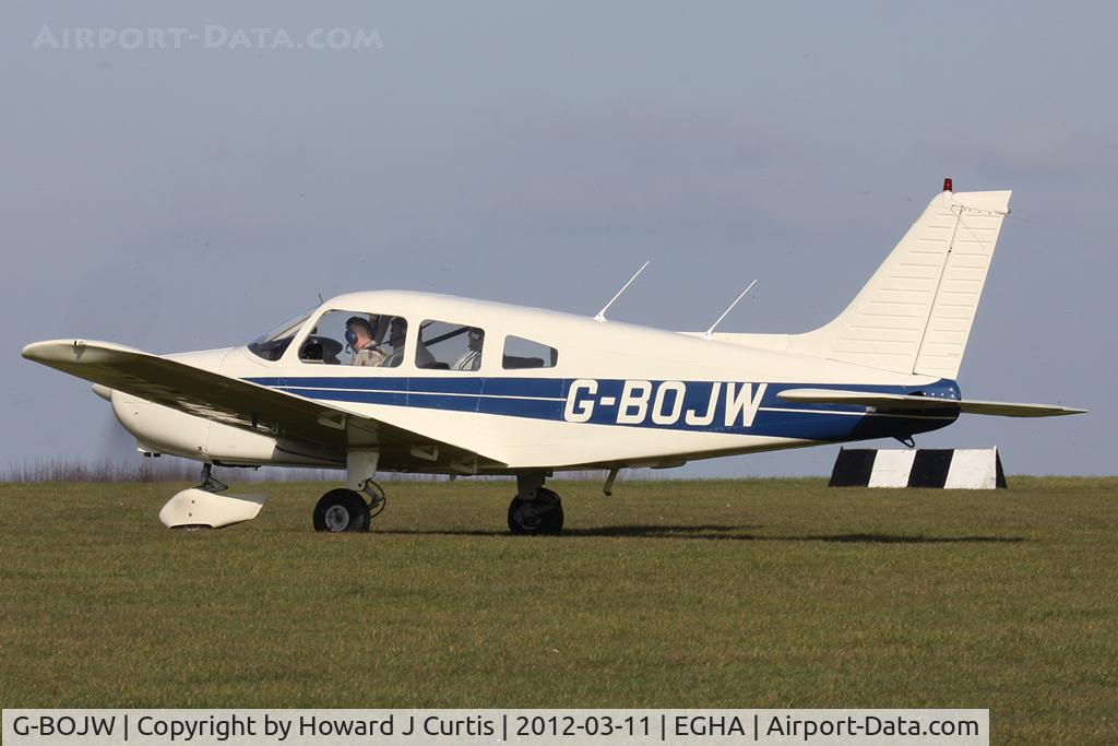 G-BOJW, 1977 Piper PA-28-161 Cherokee Warrior II C/N 28-7716038, A resident here.