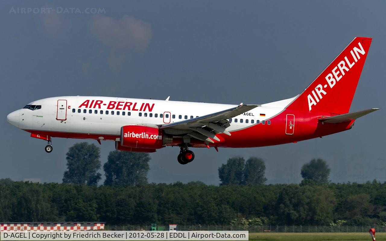 D-AGEL, 1997 Boeing 737-75B C/N 28110, short final RW23L