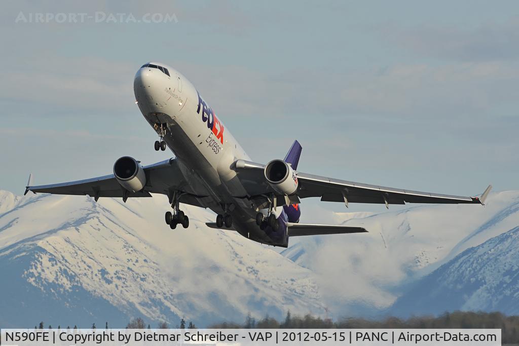 N590FE, 1991 McDonnell Douglas MD-11F C/N 48505, Fedex MD11