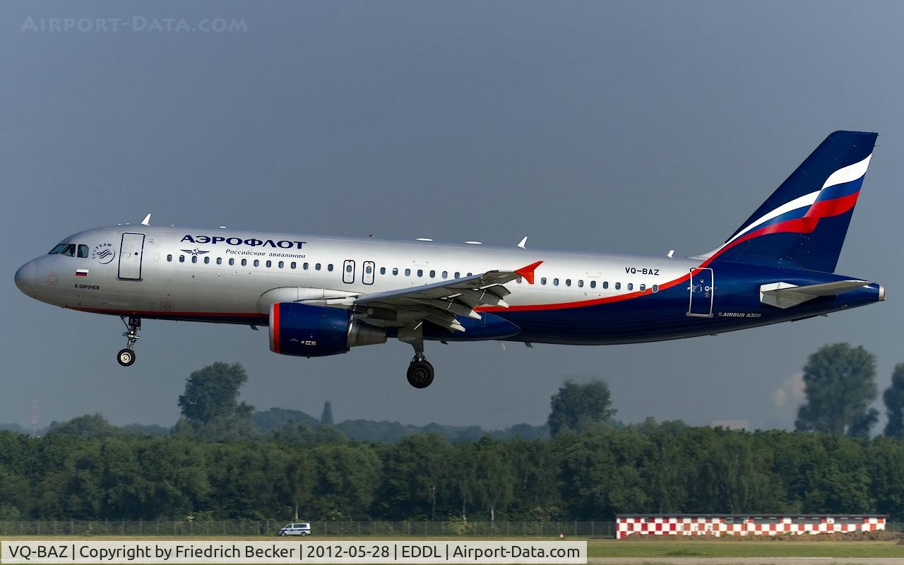 VQ-BAZ, 2009 Airbus A320-214 C/N 3789, short final RW23L