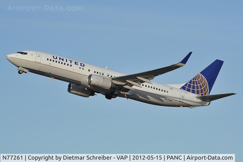 N77261, 2001 Boeing 737-824 C/N 31582, United Boeing 737-800