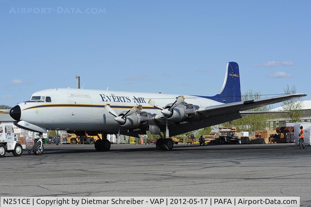 N251CE, 1953 Douglas C-118A Liftmaster (DC-6A) C/N 44612, Everts Air Douglas DC6