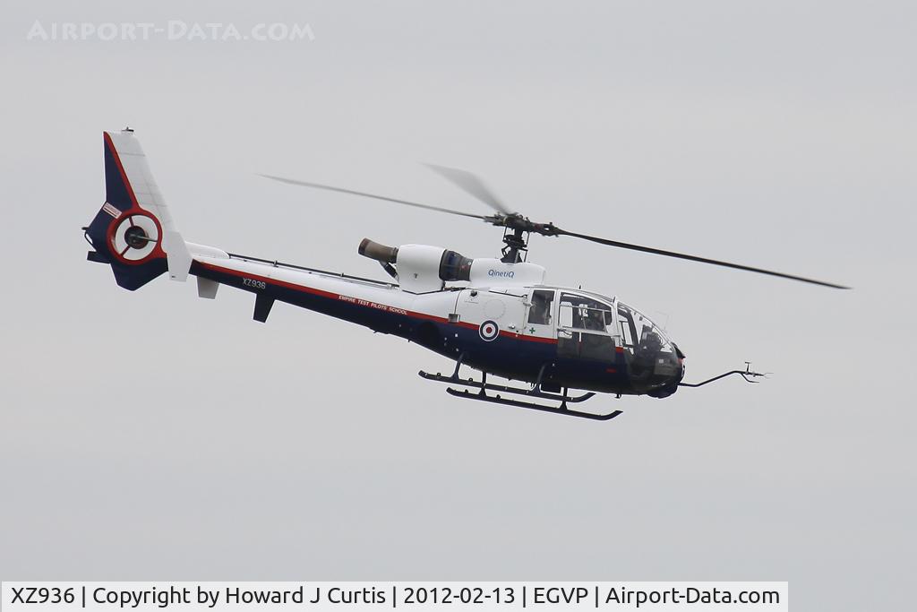 XZ936, Westland SA-341D Gazelle HT3 C/N WA1743, Operated by QinetiQ.