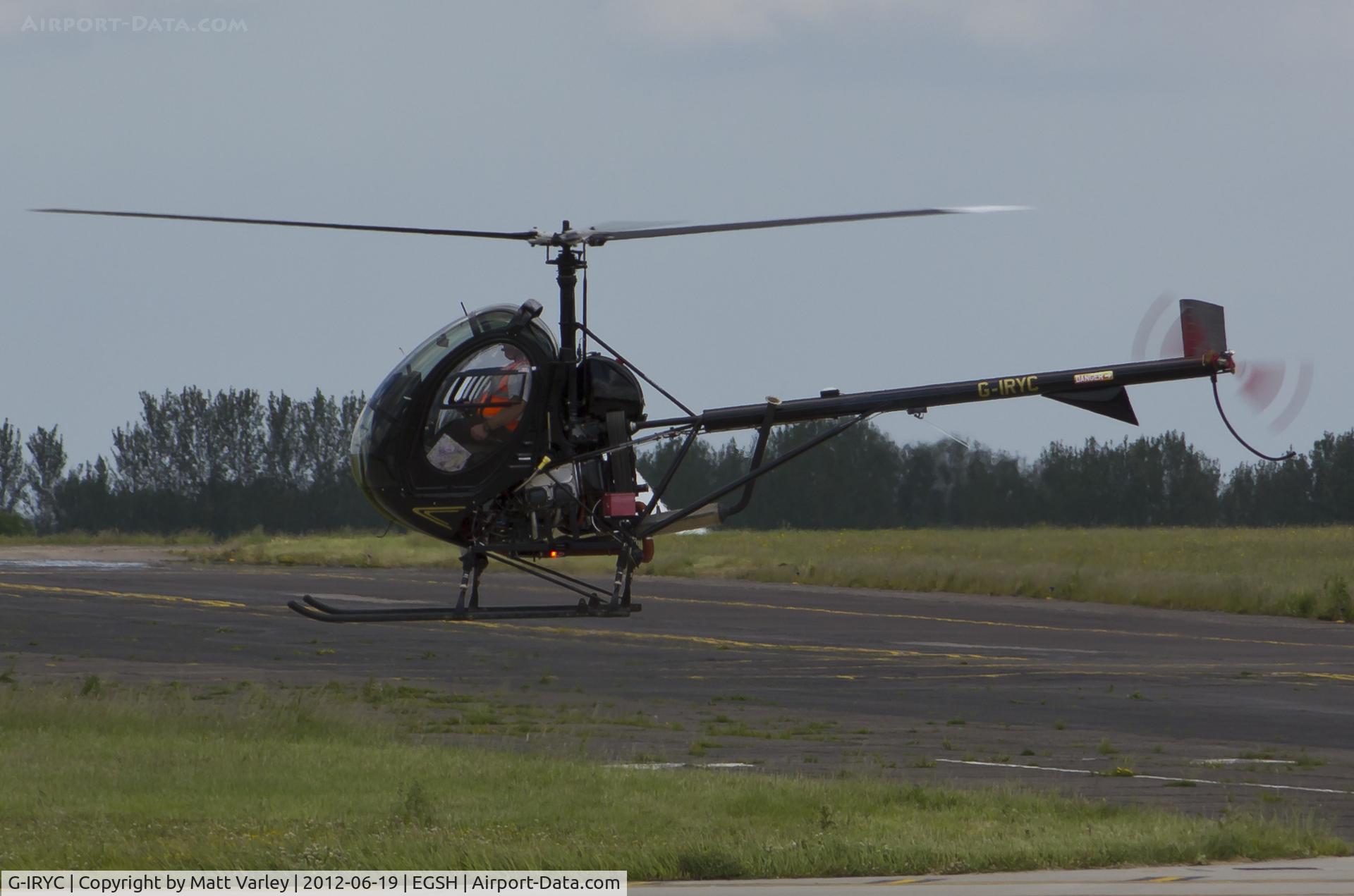 G-IRYC, 2004 Schweizer 269C-1 C/N 0194, Arriving at SaxonAir.