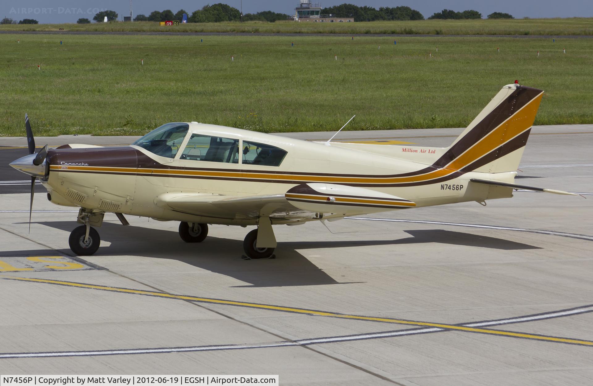N7456P, 1961 Piper PA-24-250 Comanche C/N 24-2646, Sat on stand at SaxonAir.