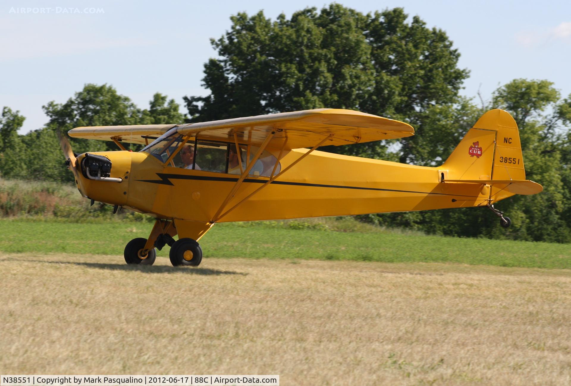 N38551, 1941 Piper J3L-65 Cub Cub C/N 7118, Piper J3L-65