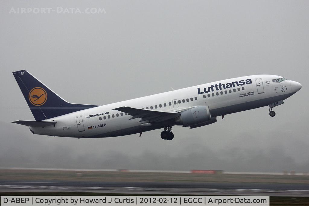 D-ABEP, 1992 Boeing 737-330 C/N 26430, Climbing away in the murk!