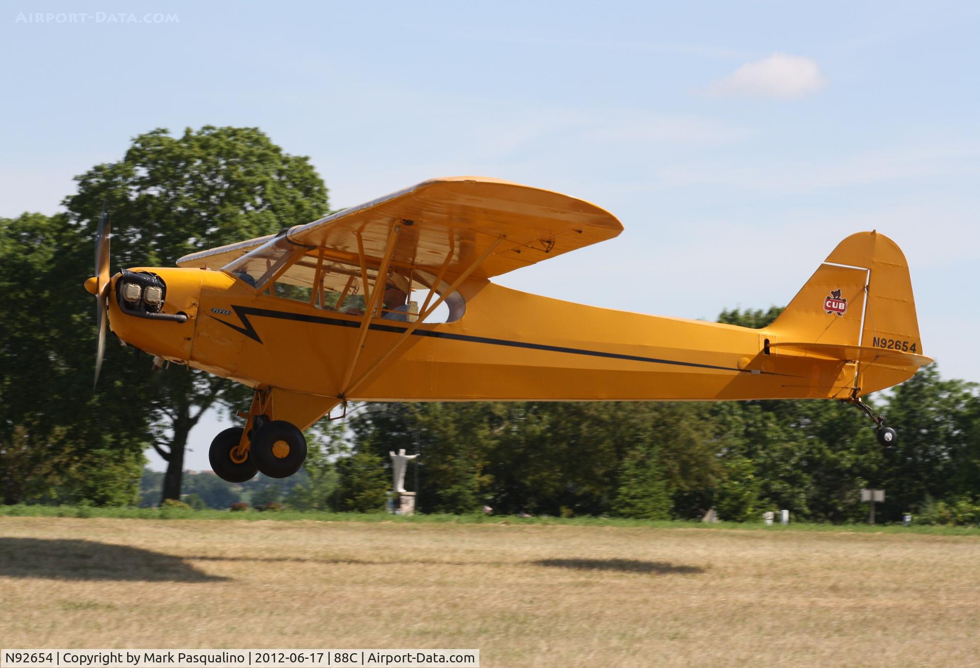 N92654, 1946 Piper J3C-65 Cub Cub C/N 17027, Piper J3C-65