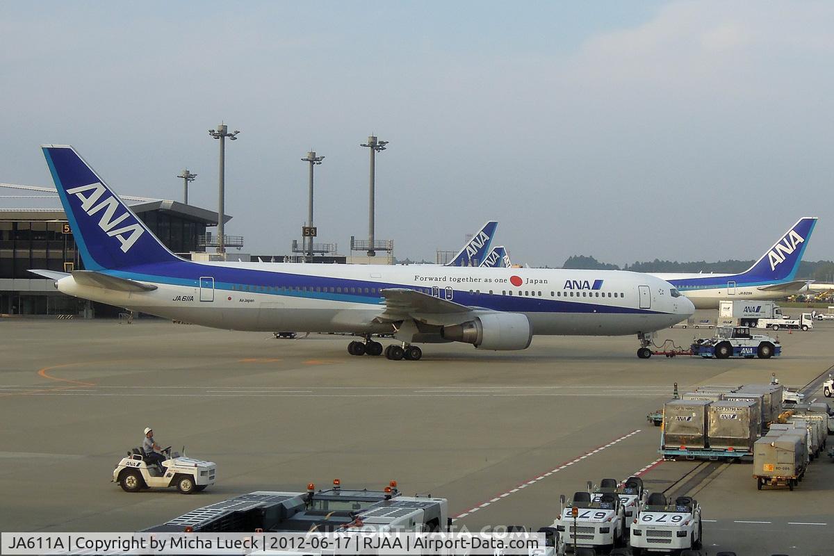 JA611A, 2003 Boeing 767-381/ER C/N 32980, At Narita