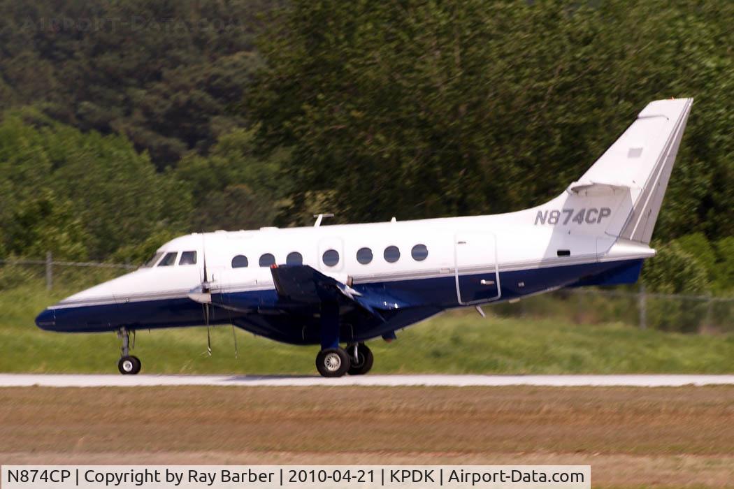 N874CP, 1989 British Aerospace BAe-3201 Jetstream C/N 874, BAe Jetstream 3201 [874] Atlanta-Dekalb Peachtree~N  21/04/2010. Seen here.